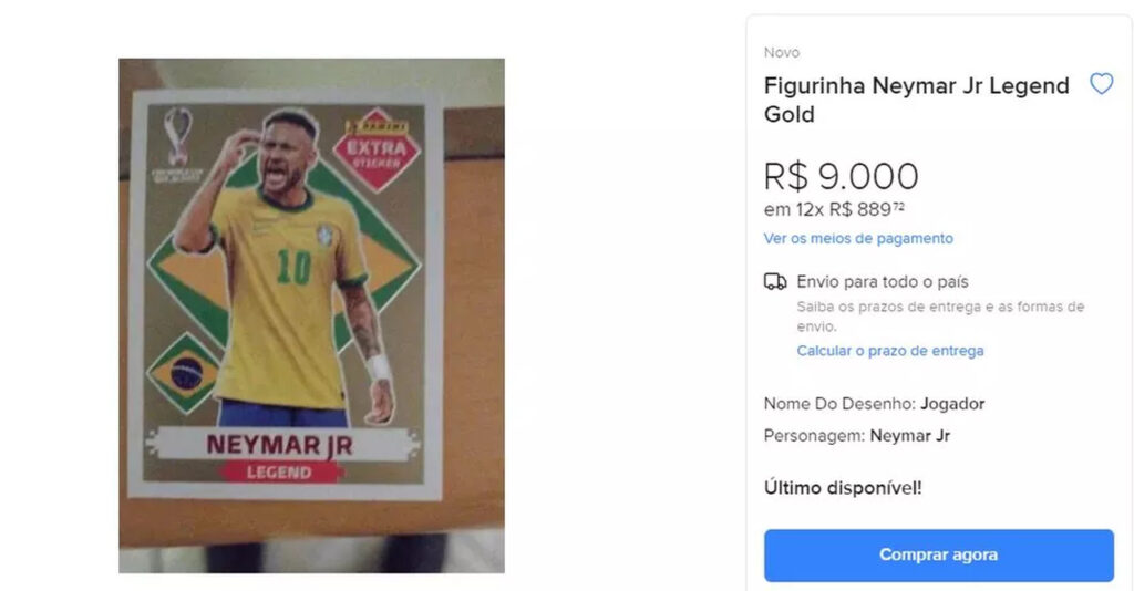 Figurinhas da Copa do Mundo no Litoral de SP: preço pode chegar a